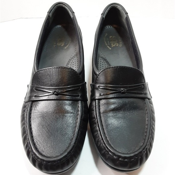 SAS Leather Wedge Loafers Slip-On Comfort Casual Chic Travel Work Shoes US 9N - Picture 3 of 8